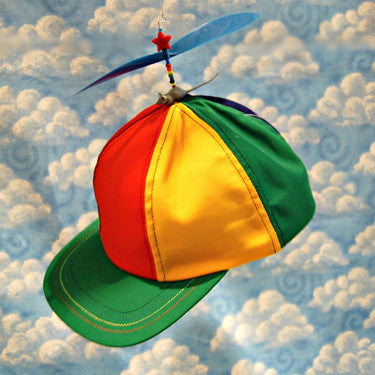 Child Multi-Colored Propeller Hat With Brim (no patch)