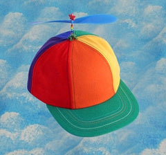 Adult Multi-Colored Propeller Hat With Brim (no patch)