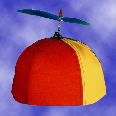 Adult Multi-Colored Propeller Hat Brimless (no patch